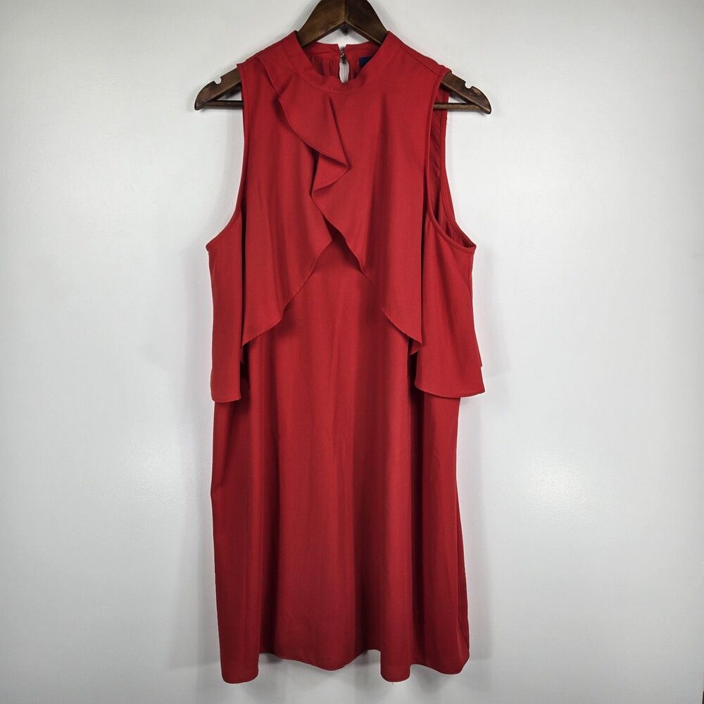Apt 9 Women's Size XL Racing Red Drape Sleeveless Dress NWT